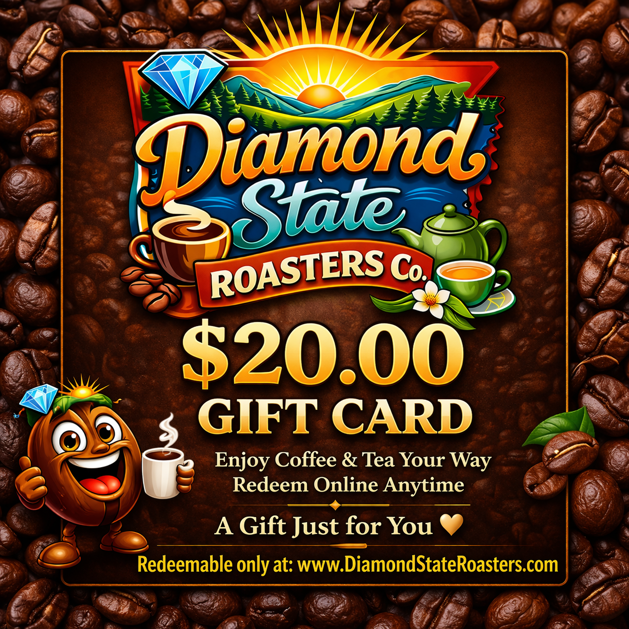 Diamond State Roasters $20 Gift Card
